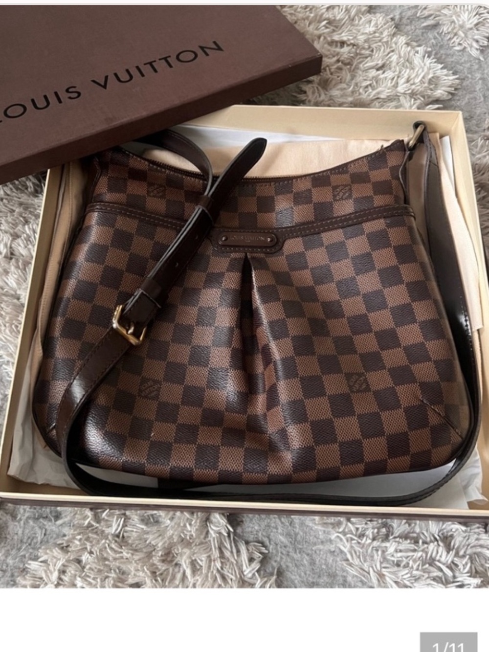 Louis Vuitton Bloomsbury PM Damier Ebene Crossbody Bag